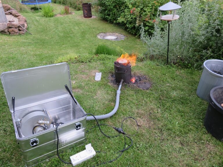 Versuchsaufbau im Garten – Fotoalbum Alchemie von AlchemieX