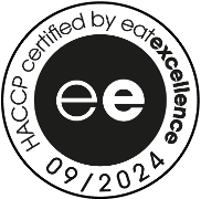 Rundes HACCP Zertifikatssiegel von AlchemieX